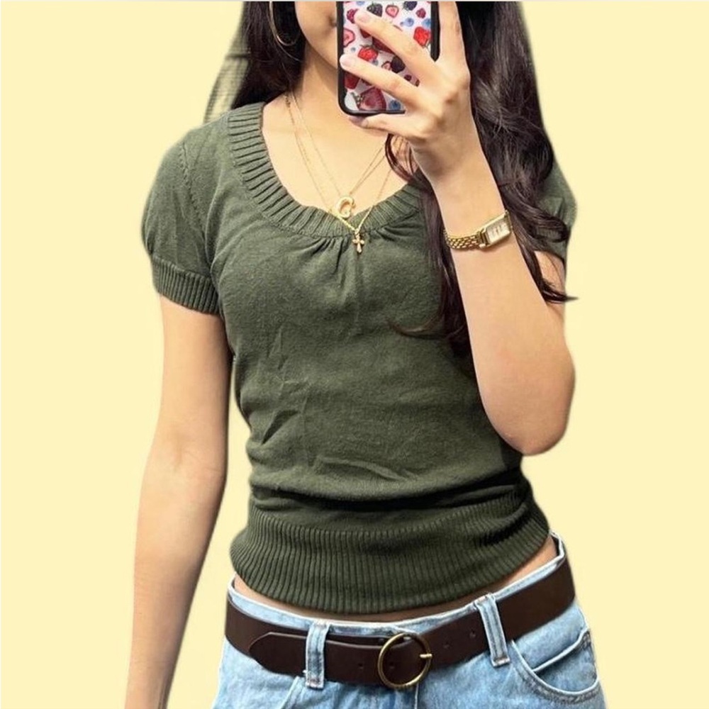 Charlotte Russe Olive Green Sweater